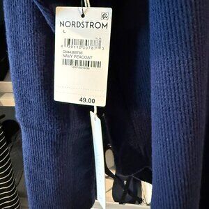 Navy cowl neck shirt